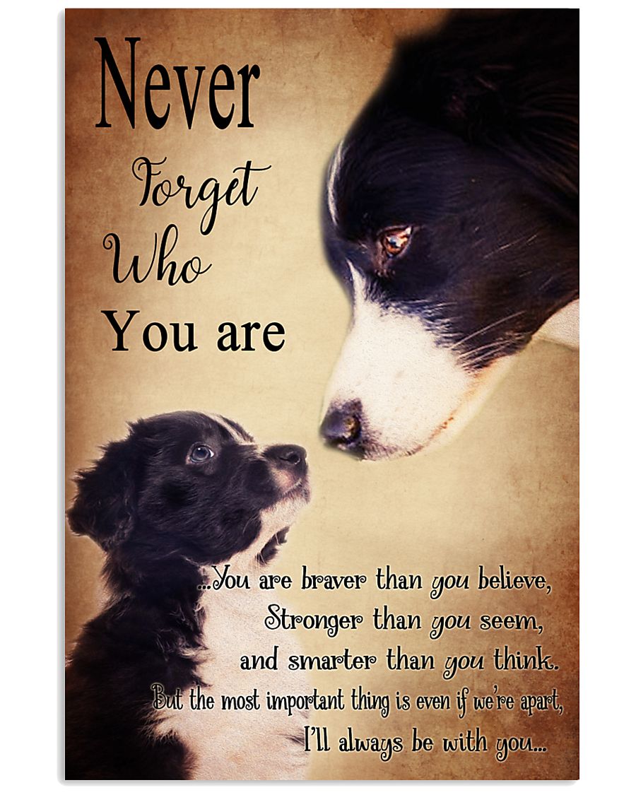 Border Collie-Never Forget- 11x17 Poster