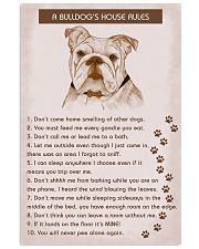 BullDog Poster House Rules 11x17 Poster front
