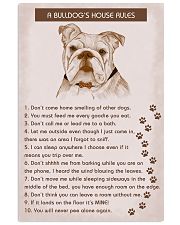 BullDog Poster House Rules Vertical Poster tile