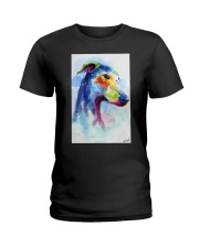 Greyhound Water Color Art Splash Z123 Ladies T-Shirt thumbnail