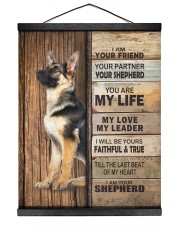 German Sherpherd Partner 16x20 Black Hanging Canvas thumbnail