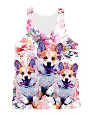 Corgi flower All-over Unisex Tank thumbnail