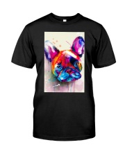 French bulldog Face Art Flow C10 Classic T-Shirt thumbnail