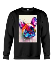 French bulldog Face Art Flow C10 Crewneck Sweatshirt thumbnail