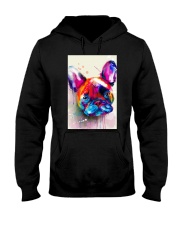 French bulldog Face Art Flow C10 Hooded Sweatshirt thumbnail