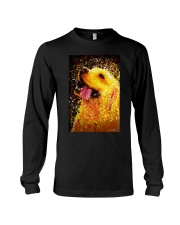 Labrador Water Color Art Happy Face Long Sleeve Tee thumbnail