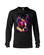 Boston Terrier Poster Face Art Long Sleeve Tee thumbnail