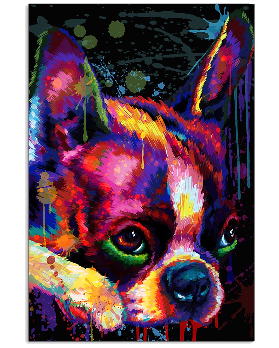 Boston Terrier Poster Face Art 11x17 Poster