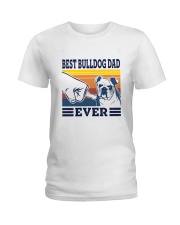 Bulldog Dad Ladies T-Shirt tile