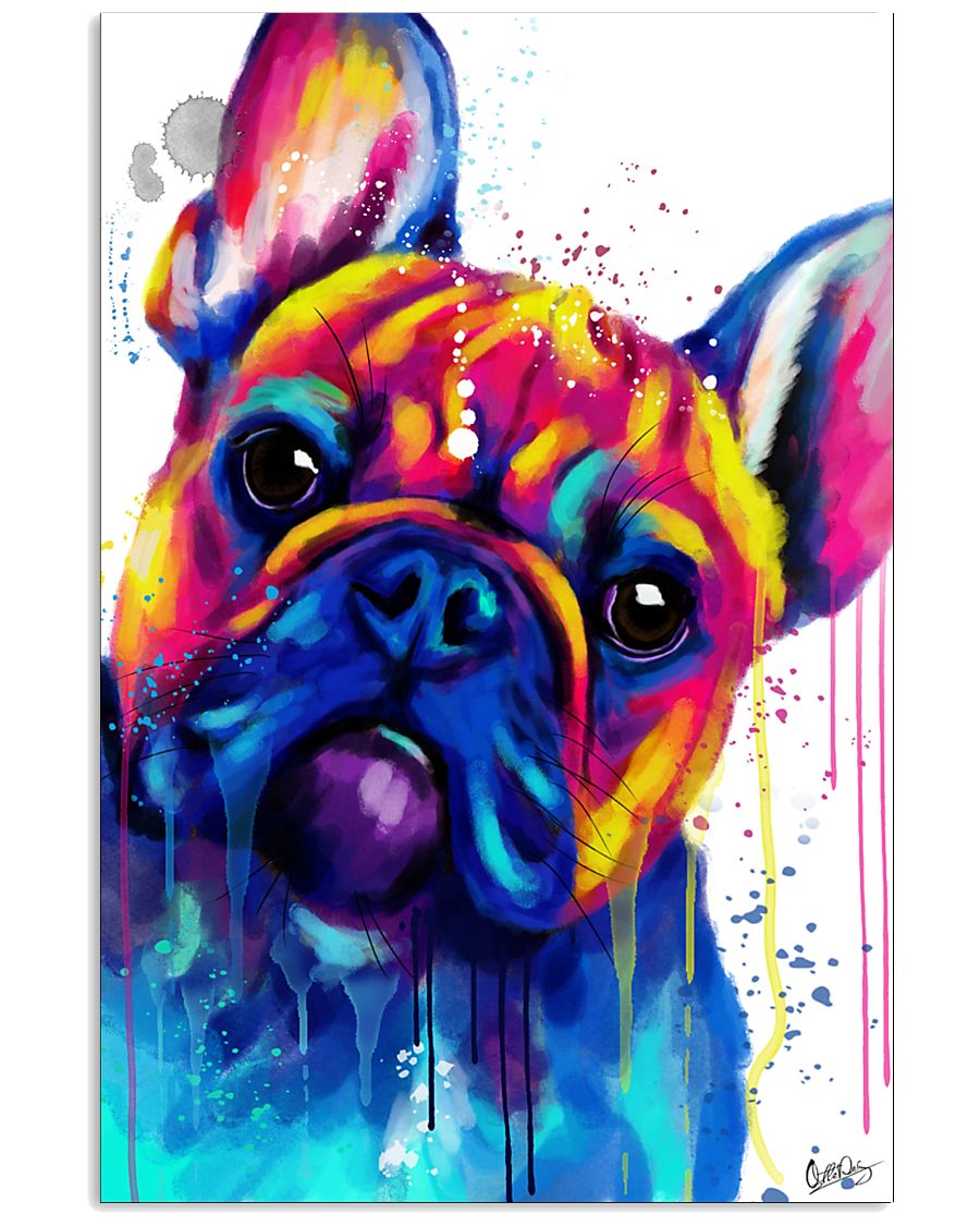 French bulldog Face Art B10 11x17 Poster