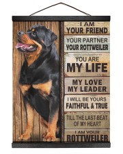 Rottweiler Partner 16x20 Black Hanging Canvas thumbnail