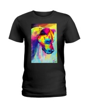 PITBULL COLORFUL POSTER Ladies T-Shirt thumbnail