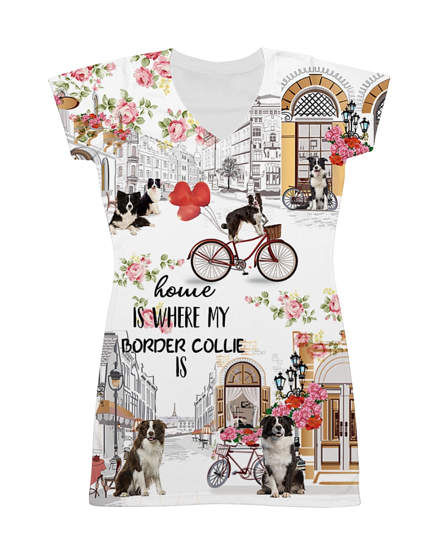 Home Is Where My Border collie Is All-over Dress