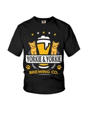 Yorkie and Beer Hoodie Youth T-Shirt thumbnail