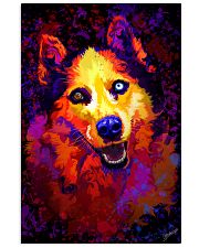 Husky Water Color Art Smile C3 24x36 Poster front