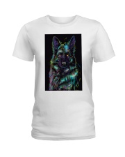 German Shepherd color Ladies T-Shirt thumbnail