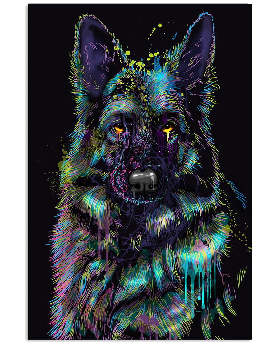 German Shepherd color 24x36 Poster
