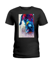 Great Dane Face Art Flow Y10 Ladies T-Shirt thumbnail
