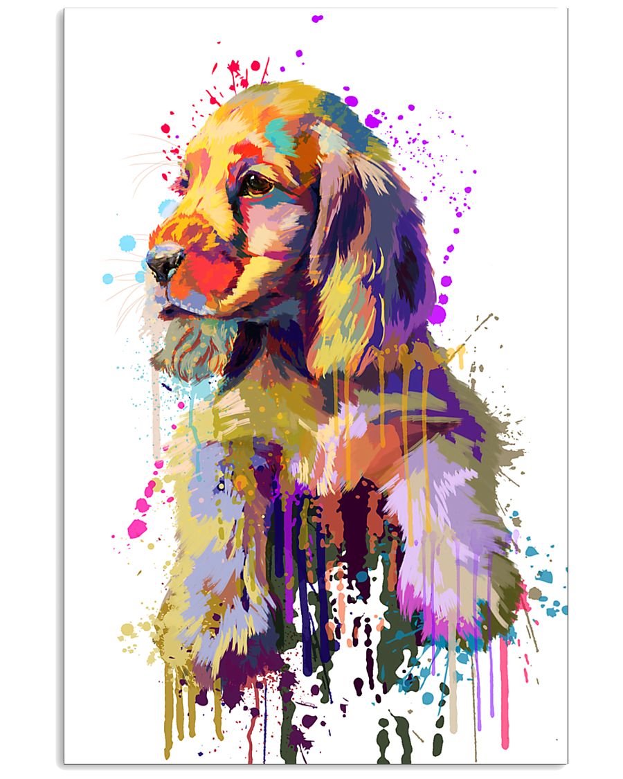 Cocker Spaniel Poster Flow Art V1 11x17 Poster