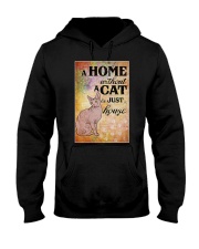HOME WITHOUT CAT IS JUST A HOUSE Hooded Sweatshirt thumbnail