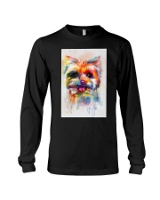 Yorkie Poster Colorful Painting Long Sleeve Tee thumbnail