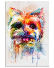Yorkie Poster Colorful Painting 11x17 Poster front