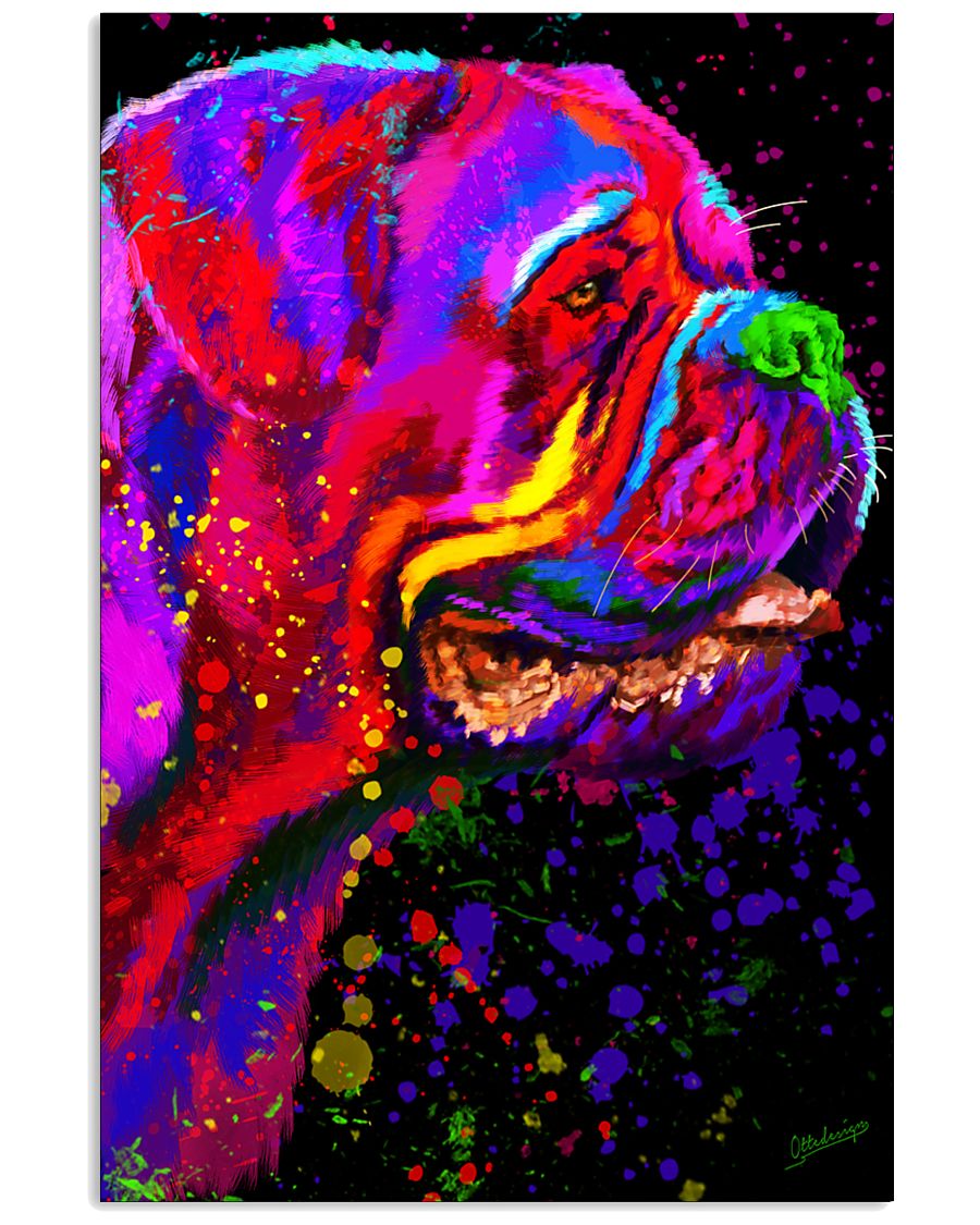 Dogue Water Color Art C10 16x24 Poster