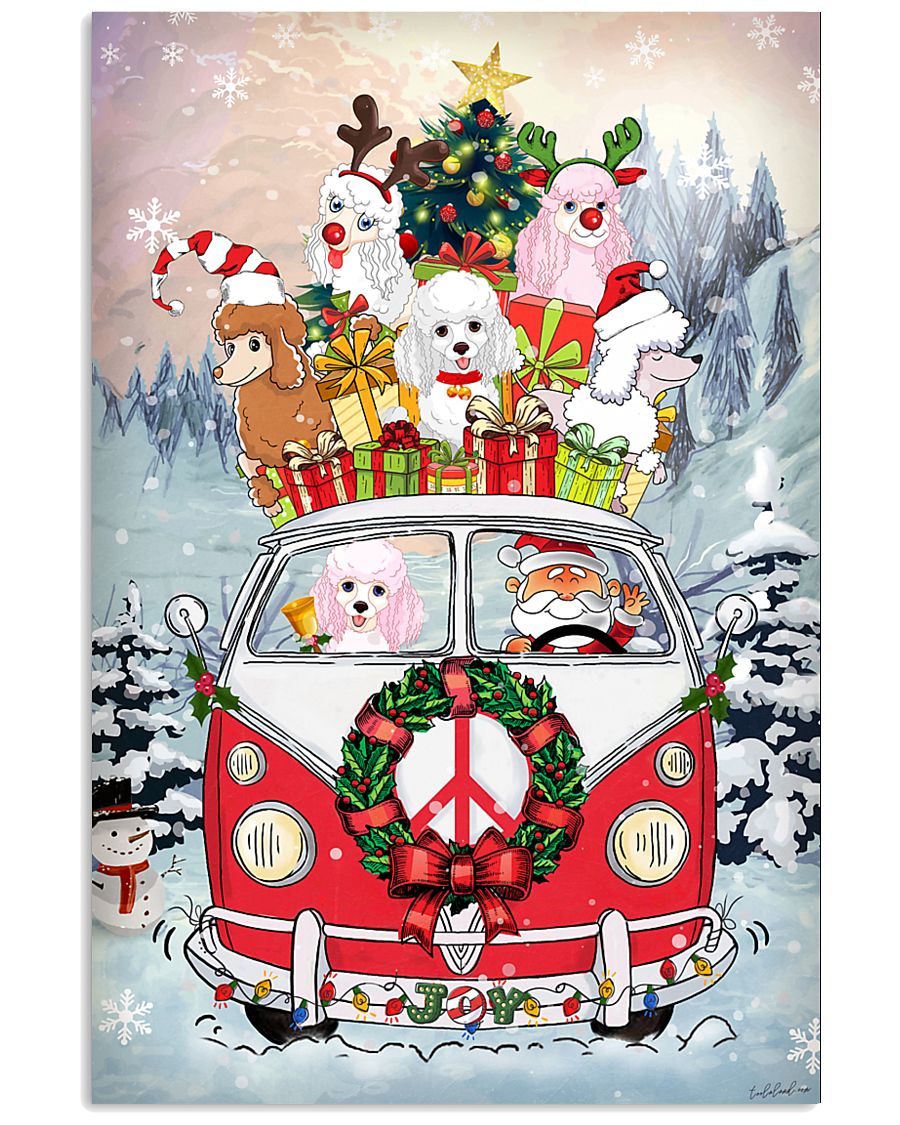 Poodle Christmas Gift 24x36 Poster