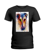 Greyhound Face Art Flow Ladies T-Shirt thumbnail