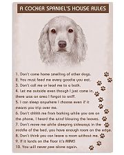 Cocker Spaniel Poster House Rules 11x17 Poster front