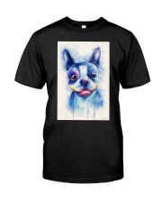 French bulldog Water Color Art Flow X10 Classic T-Shirt thumbnail