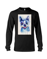French bulldog Water Color Art Flow X10 Long Sleeve Tee thumbnail