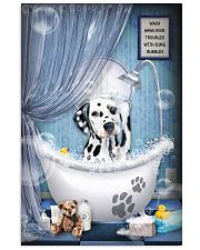 Dalmatian bathroom 16x24 Poster front