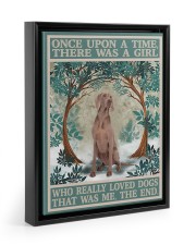 Weimaraner 11x14 Black Floating Framed Canvas Prints thumbnail