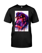 ROTTWEILER WATERCOLOR POSTER Classic T-Shirt thumbnail