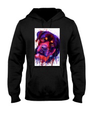 ROTTWEILER WATERCOLOR POSTER Hooded Sweatshirt thumbnail