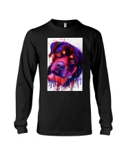 ROTTWEILER WATERCOLOR POSTER Long Sleeve Tee thumbnail
