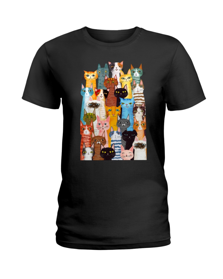 Cats Phone Case Multi Ladies T-Shirt