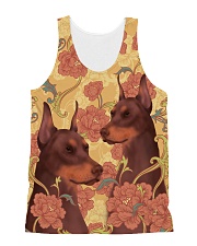 Doberman flower All-over Unisex Tank thumbnail