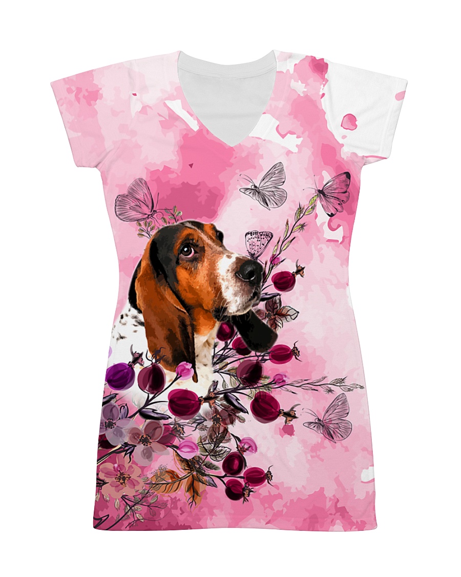 Basset Hound Love Garden All-over Dress