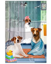 jack russeell bathroom 11x17 Poster front