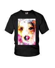 Jack Russell Face Art Water Color DF67 Youth T-Shirt thumbnail