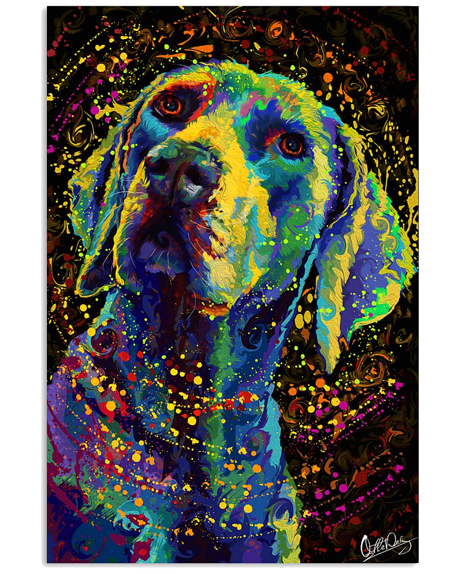 Weimaraner Poster Color 24x36 Poster