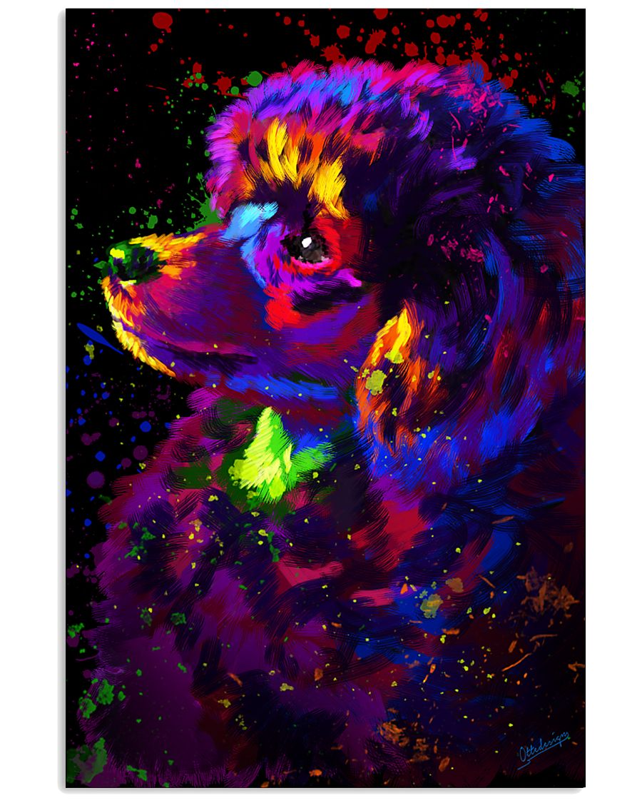 Poodle Colorful Art 16x24 Poster