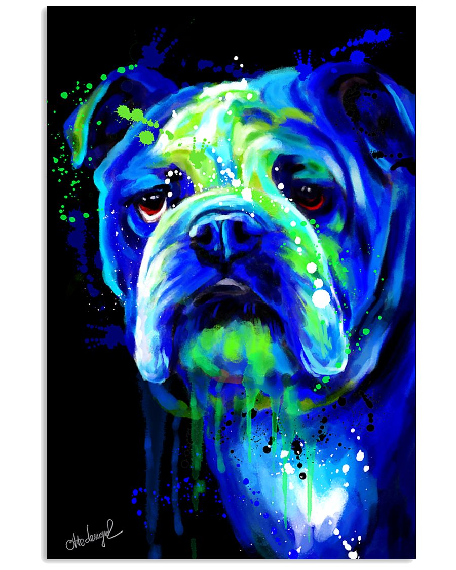 Bulldog Water Color 16x24 Poster