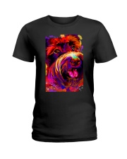SCHNAUZER HAPPY FACE POSTER Ladies T-Shirt thumbnail