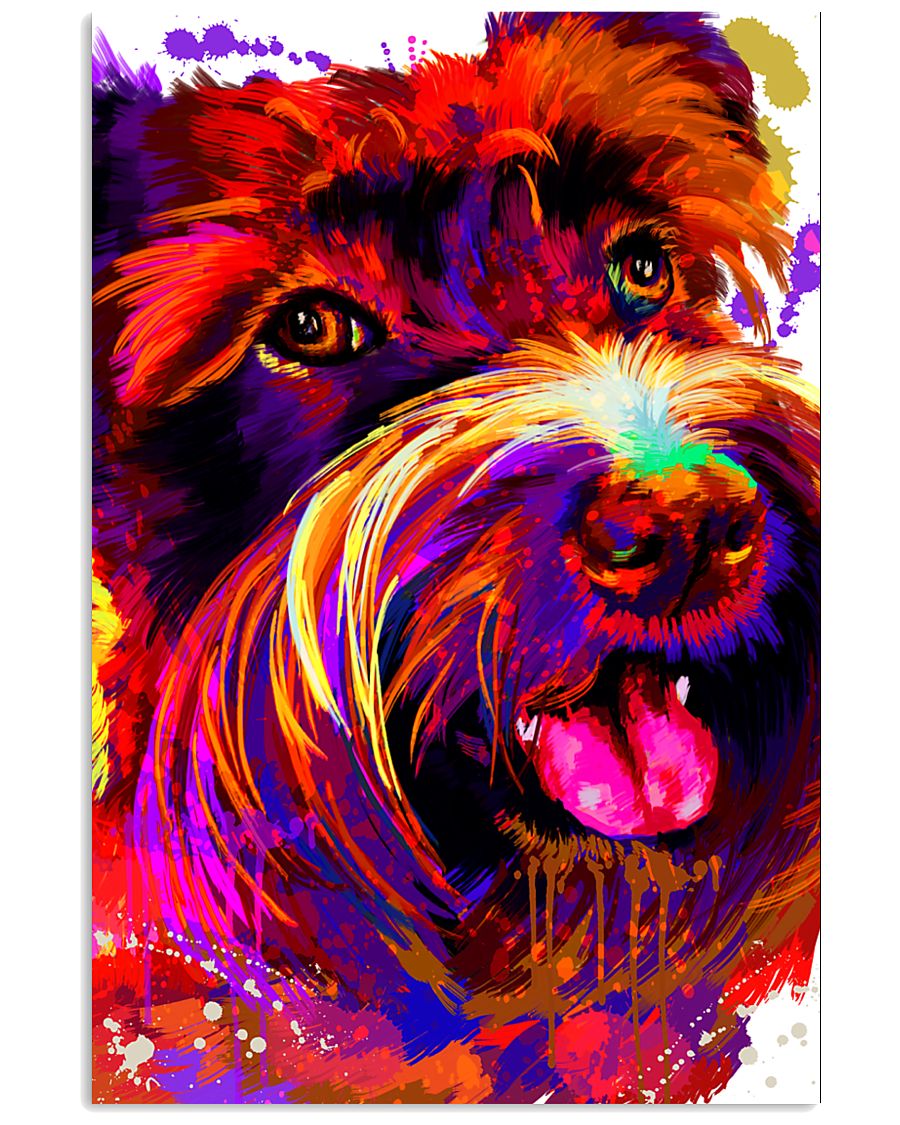 SCHNAUZER HAPPY FACE POSTER 24x36 Poster