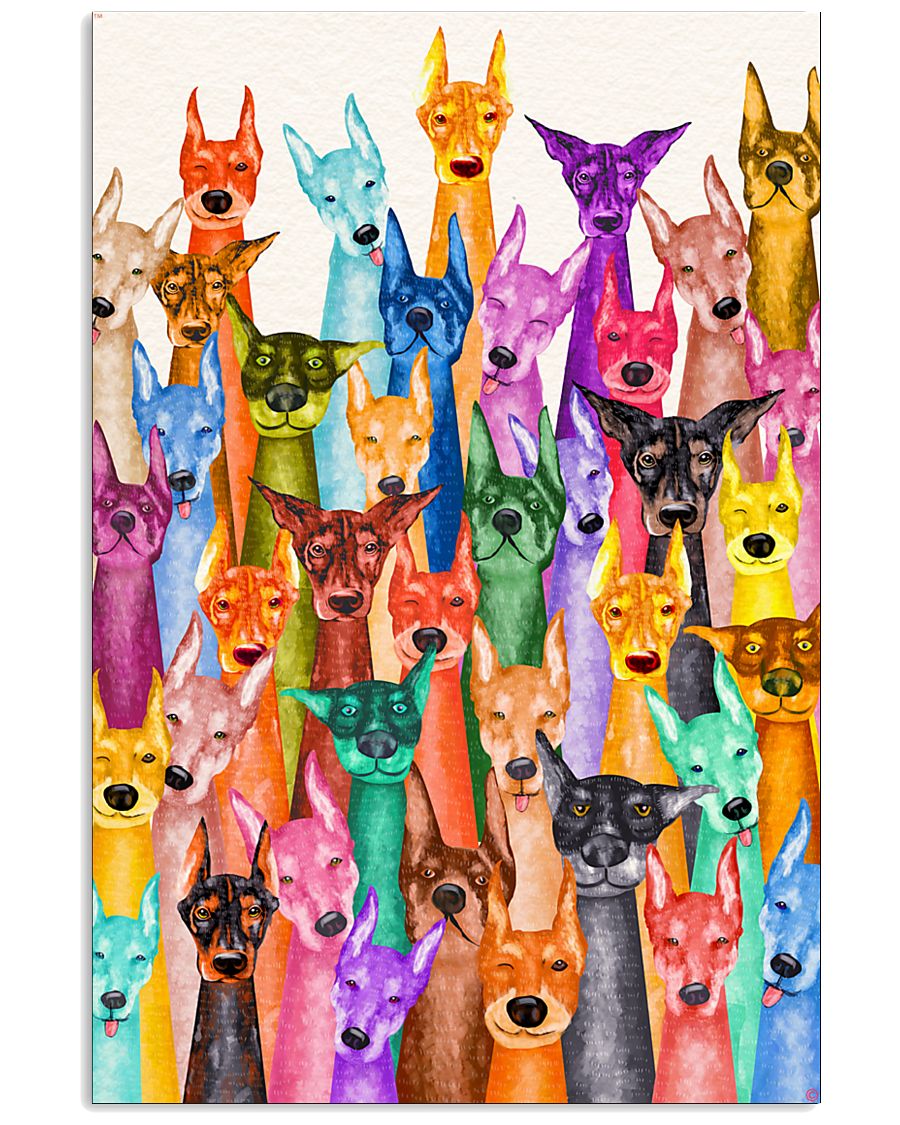 Doberman Multi-Dog Various Emotions 11x17 Poster