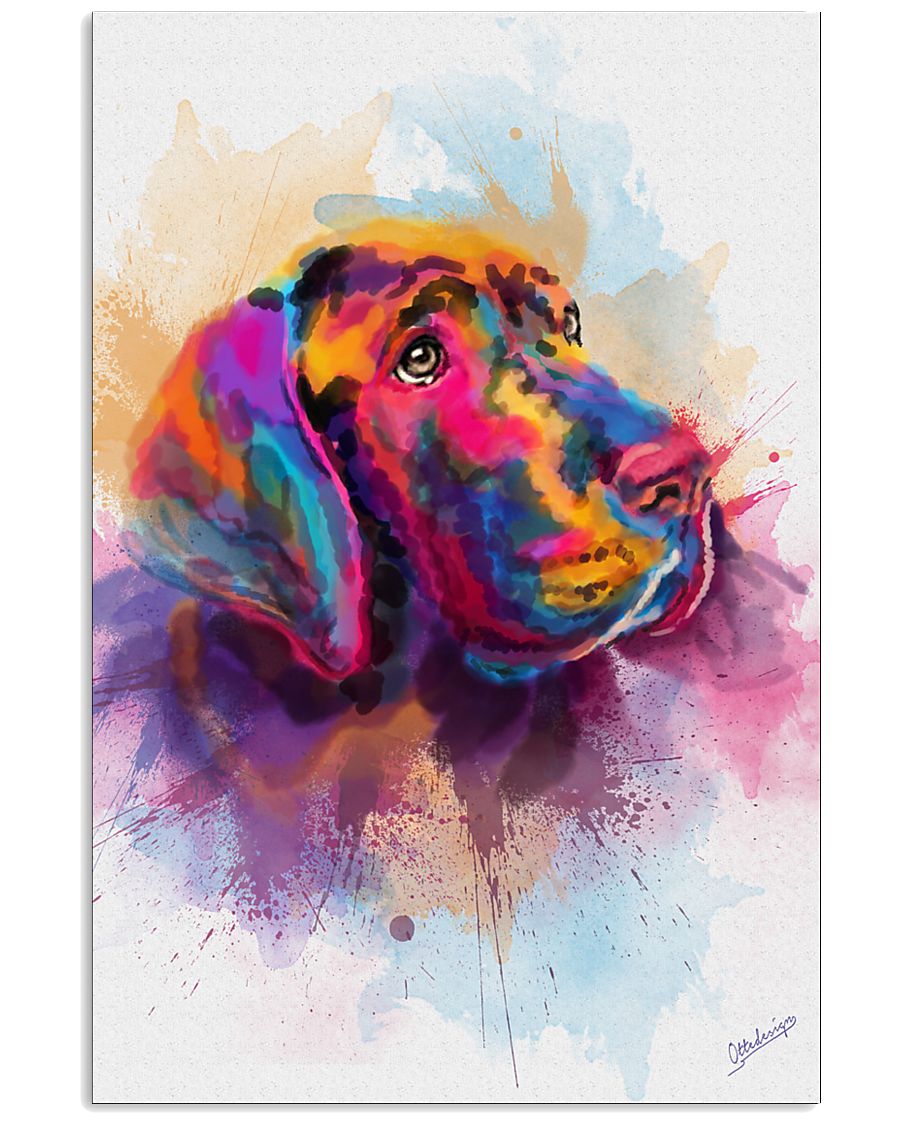Great Dane Face Art Spotted Color 11x17 Poster