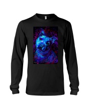 American Staffordshire Poster Blue Long Sleeve Tee thumbnail
